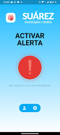 Android application Suarez Alerta screenshort