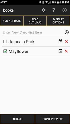 Check-It-Off Checklist App