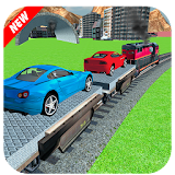 Car Cargo Train Transport 3D icon