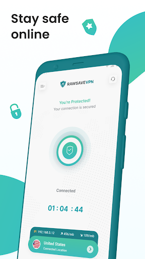Android application RawSave VPN screenshort