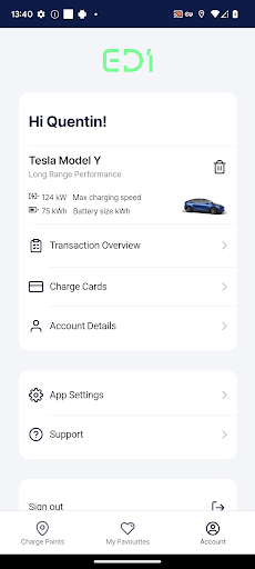 EDI Charging Screen 3