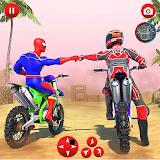 Superhero Bike Mega Ramp Games icon