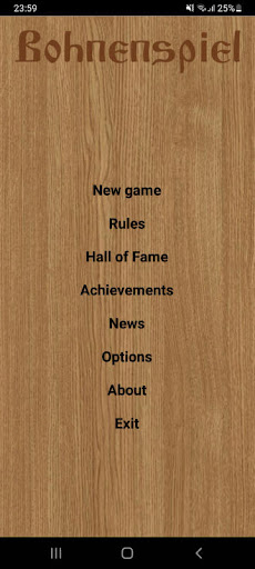Android application Bohnenspiel screenshort