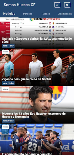 Android application Somos Huesca CF News screenshort
