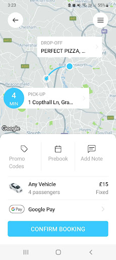 Chalfont Taxis Screen 3