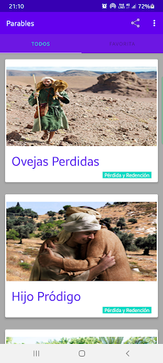 Android application Parábolas de Jesus | Español screenshort
