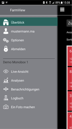 Android application GEA FarmView screenshort