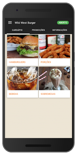 Android application Wild West Burger screenshort