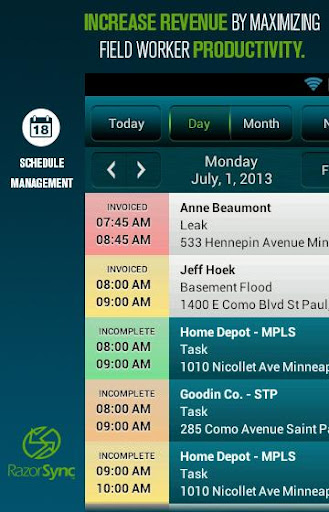 RazorSync Mobile Field Service Screen 3