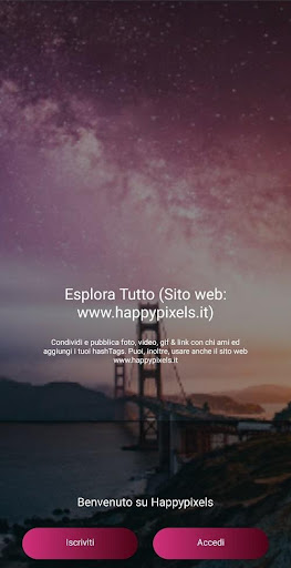 Android application HappyPixels - social photo screenshort