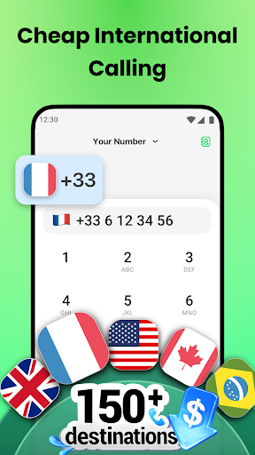 Screenshot of 2nd Phone: SMS, Call, Verify