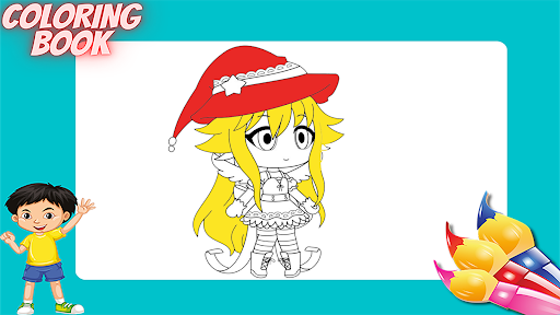 Gacha Nox Coloring Game Pages