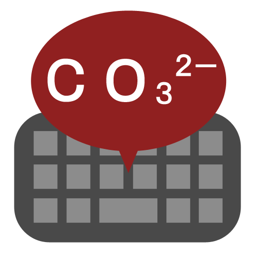 Chemical equation keyboard B logo