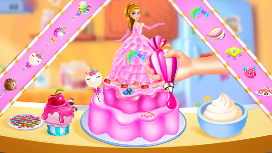 Barbie cake game online hot sale