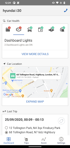 Android application DRVN screenshort
