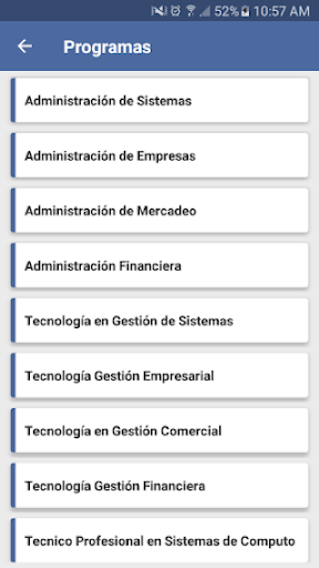 UNIVERSIDAD COMFAMILIAR Screen 3