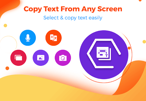 Android application Copy Text From Any Screen screenshort