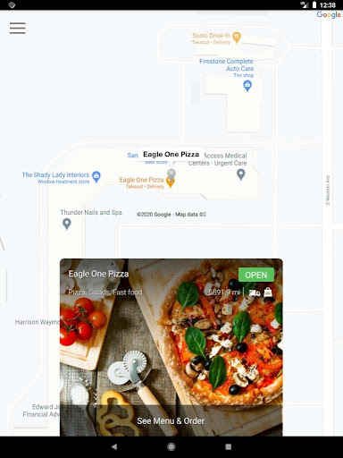 Screenshot of Eagle One Pizza