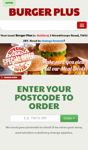 Burger Plus Online Screen 2
