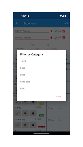 Expense Tracker Screen 2
