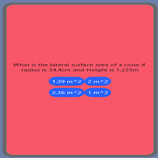 Mensuration calculator Screen 3