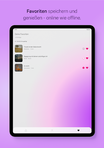 Screenshot of homodea Meditation
