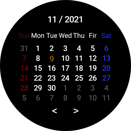 Calendar Tile Screen 3