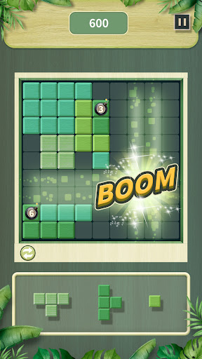 Woody Block: Green Wood Puzzle Screen 2