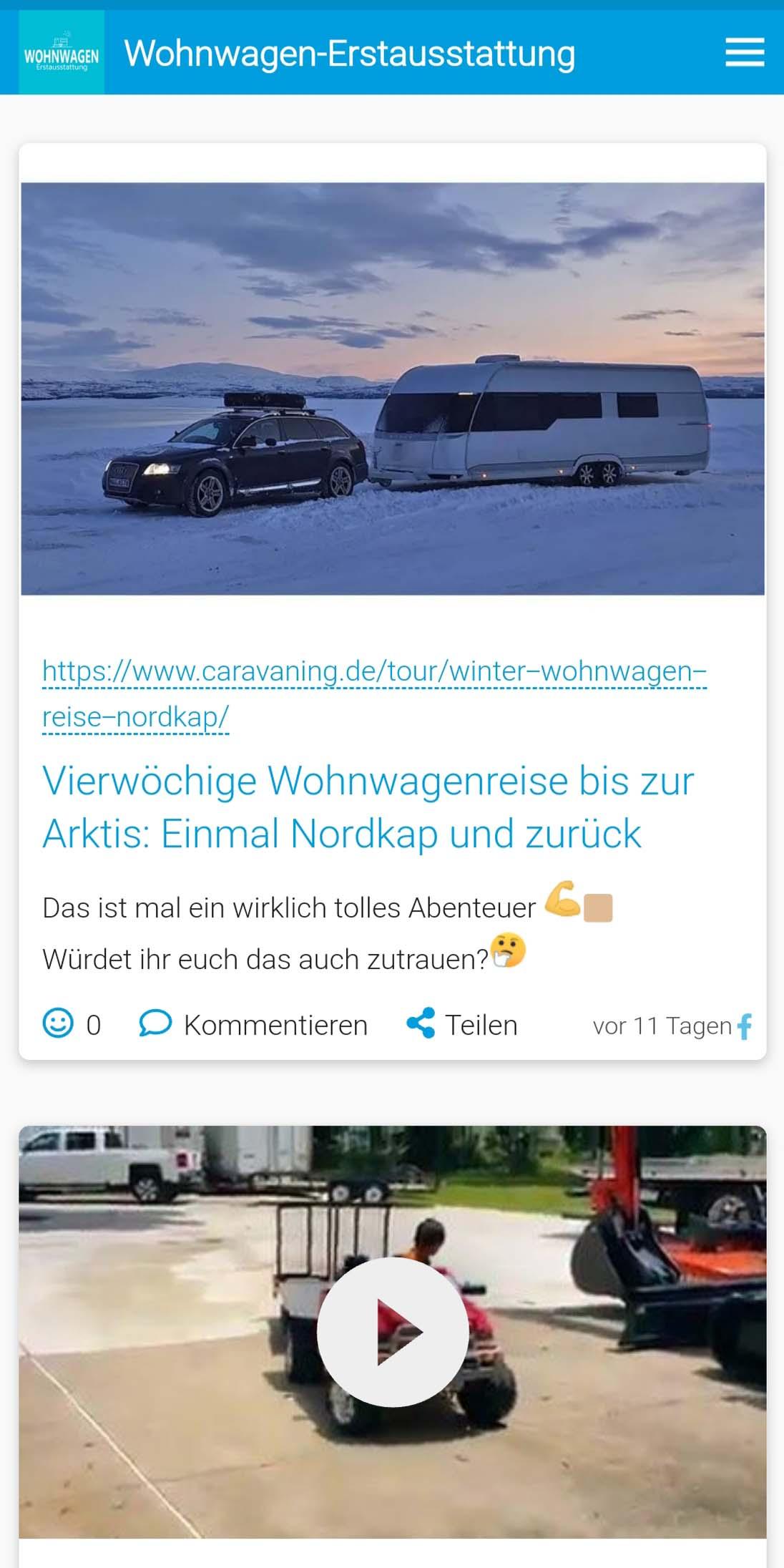 Android application Wohnwagen-Erstausstattung screenshort