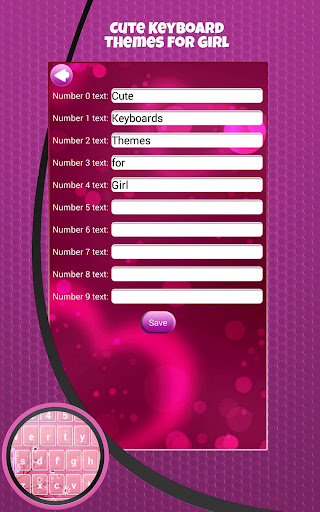 Cute Keyboard Themes for Girl