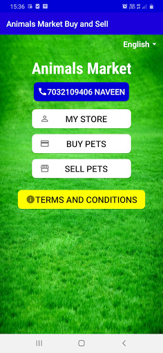 Android application Animals Market Buy and Sell screenshort