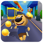 Cover Image of Download Puppy Surfs Runner : Talking D  APK