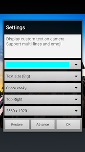 Camera Text Watermark Lite