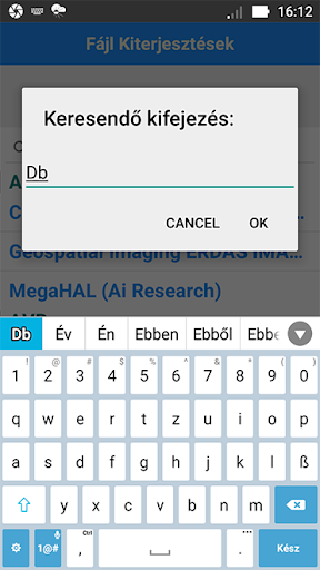 Fájl Kiterjesztések Screen 3