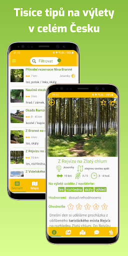 Android application Ven každý den - tipy na výlety screenshort