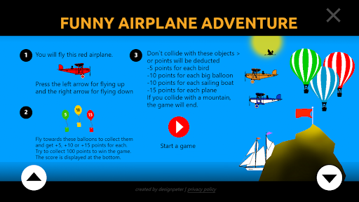 Peters Airplane - Flight game Screen 2