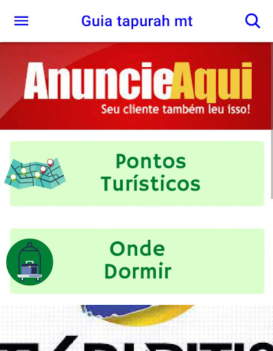 Android application guia de tapurah mt screenshort