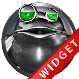 Poweramp Widget Green Frog icon