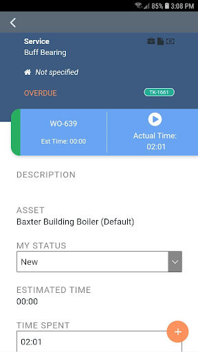 Android application MicroMain Mobile Technician screenshort