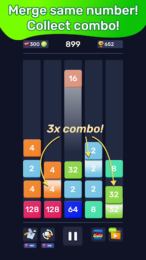 Walken x2 Blocks Сhain: 2048 Screen 2