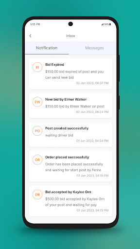 Quick2Drop: Driver Booking App Screen 3