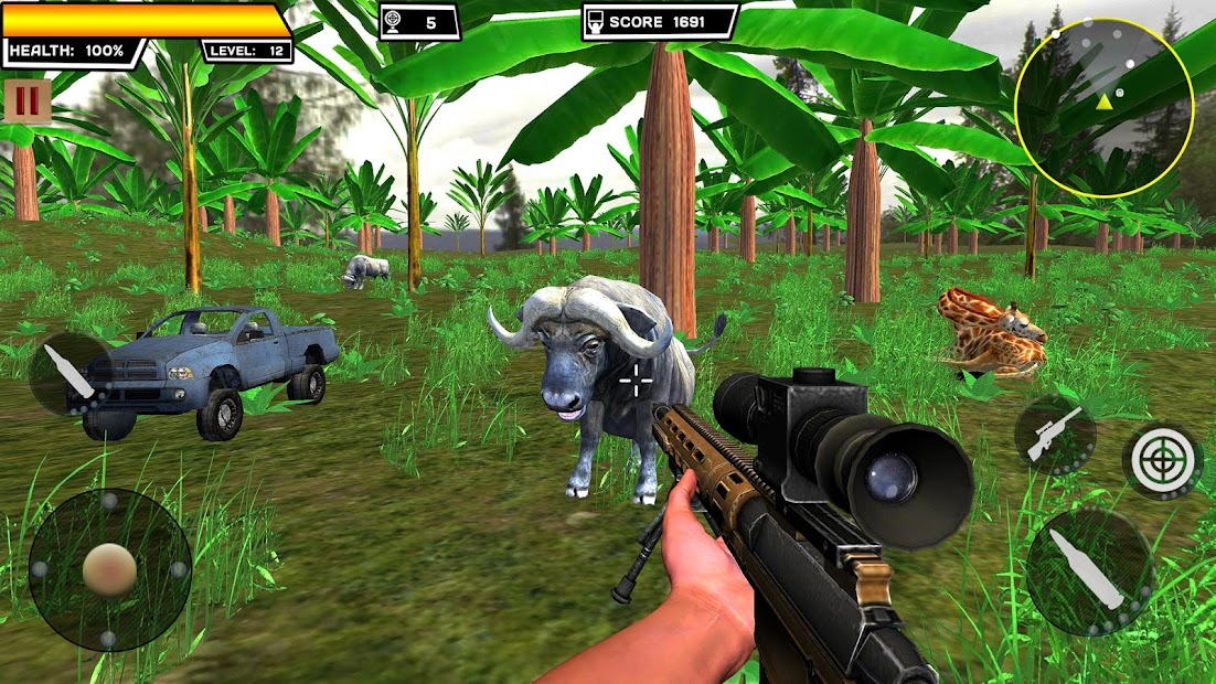 Screenshot 3 Caza de animales: tirador de acción armada Safari android
