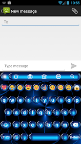 Emoji Keyboard Spheres Blue  screenshots 1