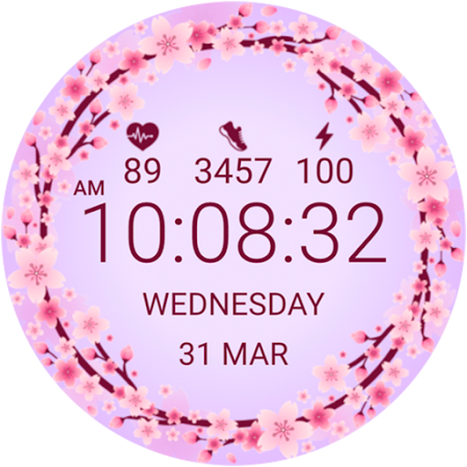 AZ262 Flora Watch Faces Flower