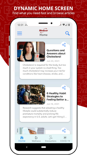 Android application My Medcor screenshort