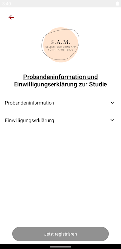 Android application S.A.M. screenshort
