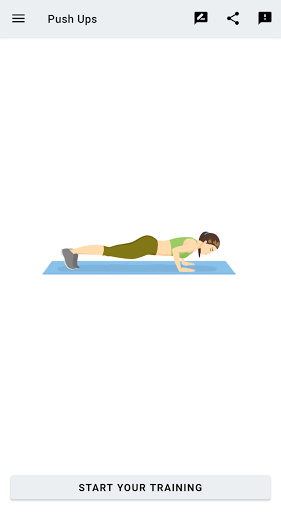 Android application 30 Days PushUp Challenge screenshort