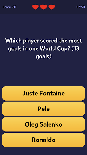 Sports Quiz Screen 2