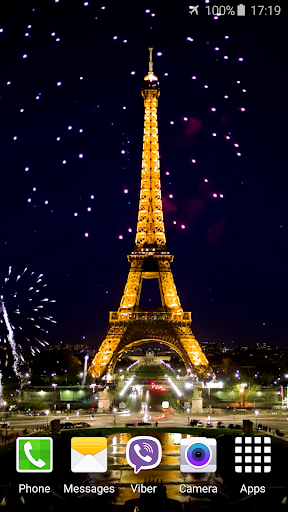 Android application Fireworks in Paris Video Wall screenshort