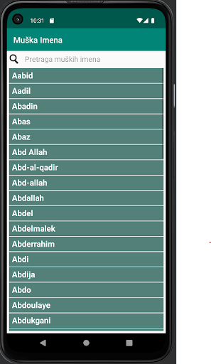 Muslimanska imena Screen 3